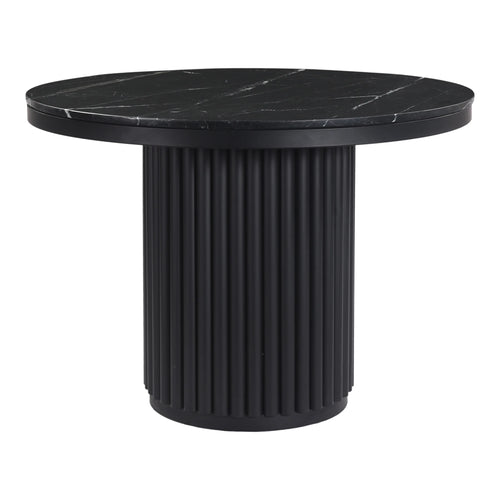 42" Black Marble Dining Table (JD-1034-02-0) by Moe's Home Collection