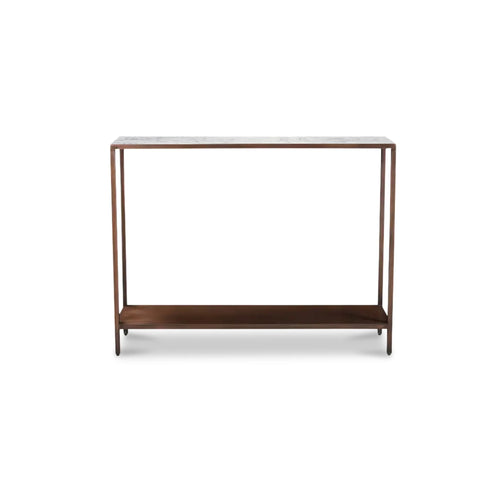 42" Marble Console Table with Copper Frame (DR-1320-50) by Moe's Home Collection