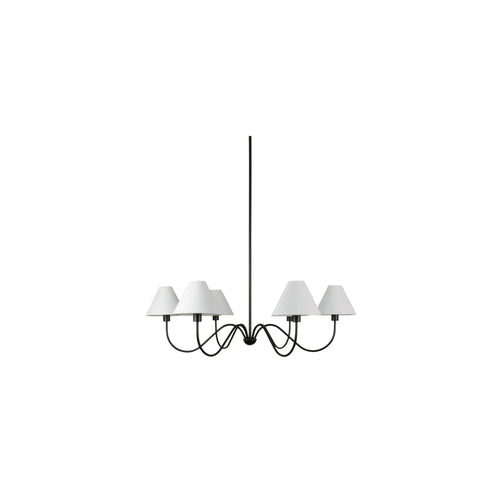 47" Blackened Bronze Six-Arm Chandelier (EL-1003-02) by Moe's Home Collection