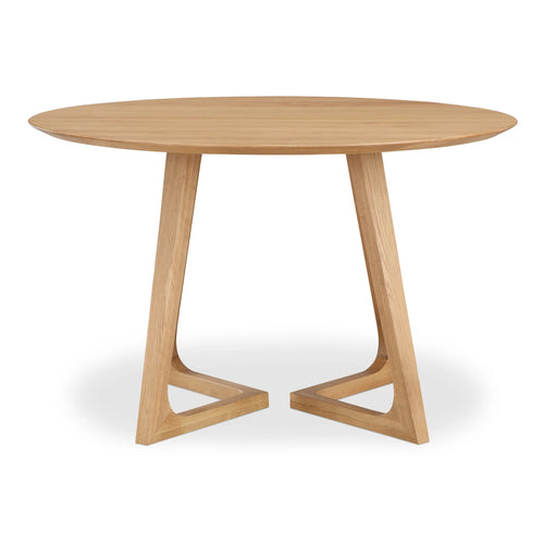 47" Natural Oak Round Dining Table (CB-1003-24-0) by Moe's Home Collection