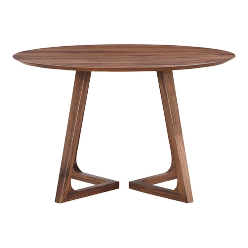 47" Walnut Round Dining Table (CB-1003-03-0) by Moe's Home Collection