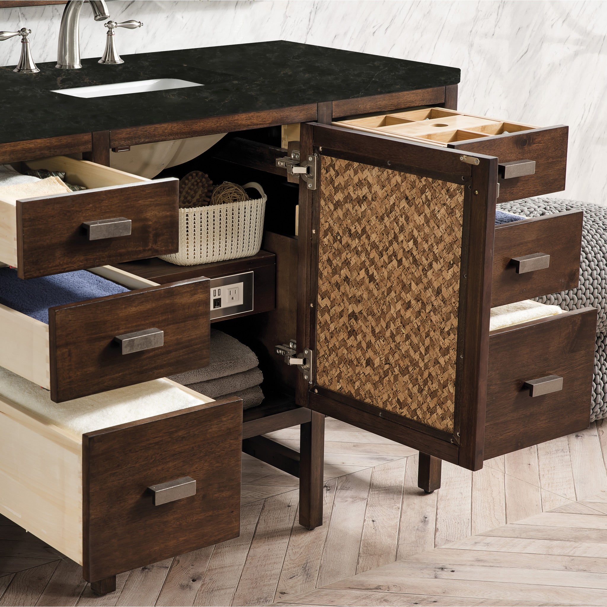 48-addison-single-vanity-cabinet-in-mid-century-acacia-by-james-martin-vanities-e444-v48-mca-phantome-eclos-zero-silica image 2