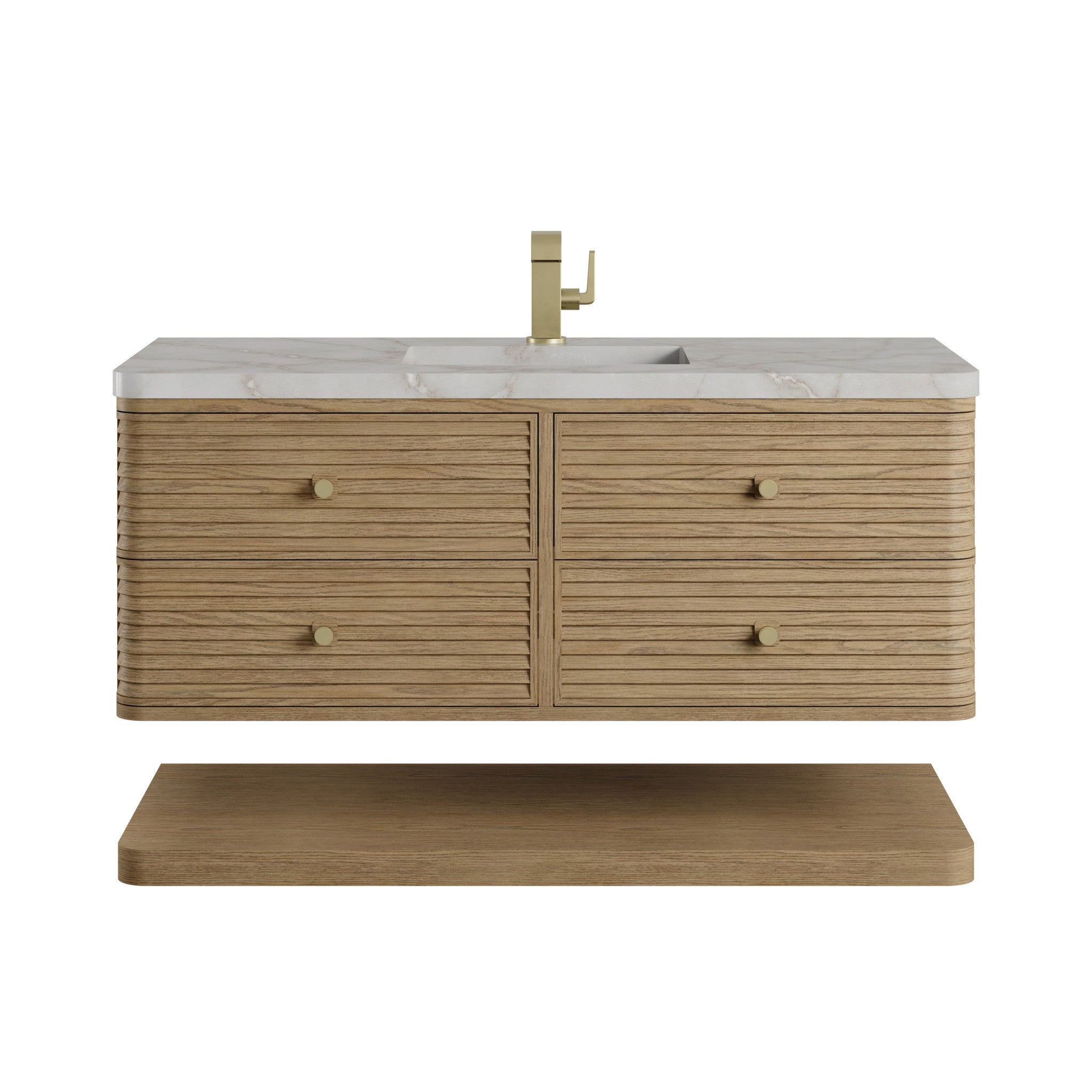 48" Allamari Single Vanity in Dune Mist by James Martin Vanities-Victorian Silver Silestone 