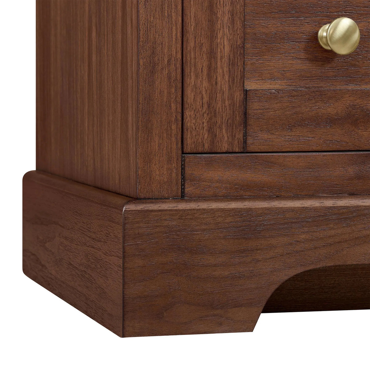 60" Avery Double Bathroom Vanity Dark Walnut Brushed Gold Trim by wyndham View 43