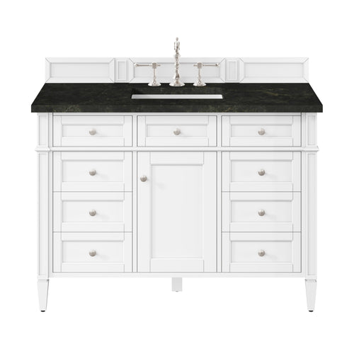 48" Brittany Single Vanity in Bright White by James Martin Vanities