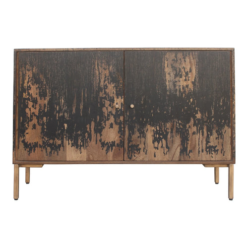 48" Distressed Mango Wood 2-Door Sideboard