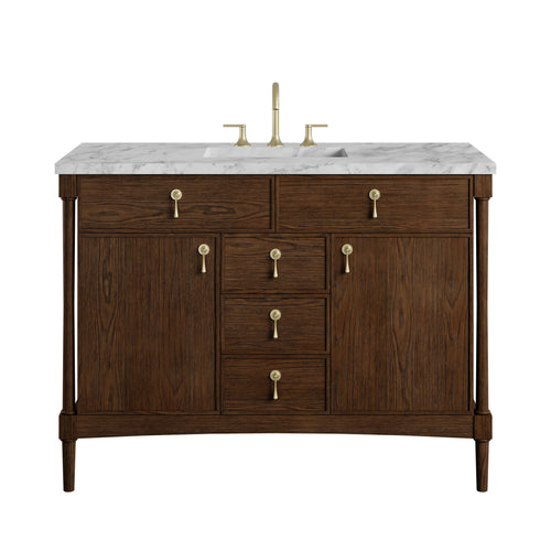 48" Kinnsden Single Vanity in Sable Oak by James Martin Vanities