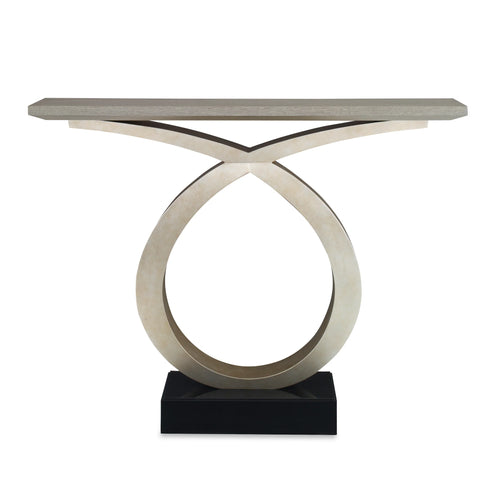 48" Loophole Console Table - Silver by Ambella Home