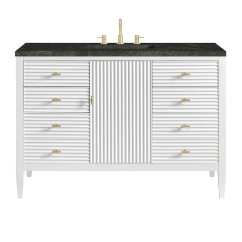 48" Myrrin Single Vanity in Bright White by James Martin Vanities
