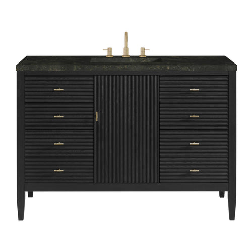 48" Myrrin Single Vanity in Carbon Oak by James Martin Vanities