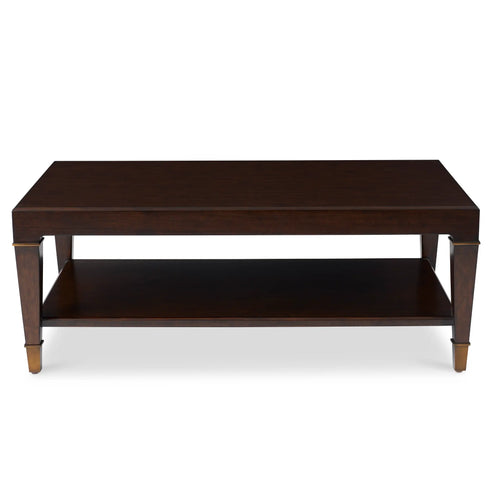 48" Whitehaven Cocktail Table - Rich Walnut by Ambella Home