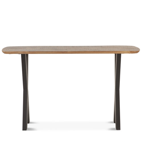 52" Natural Wood Console Sofa Table for Entryway