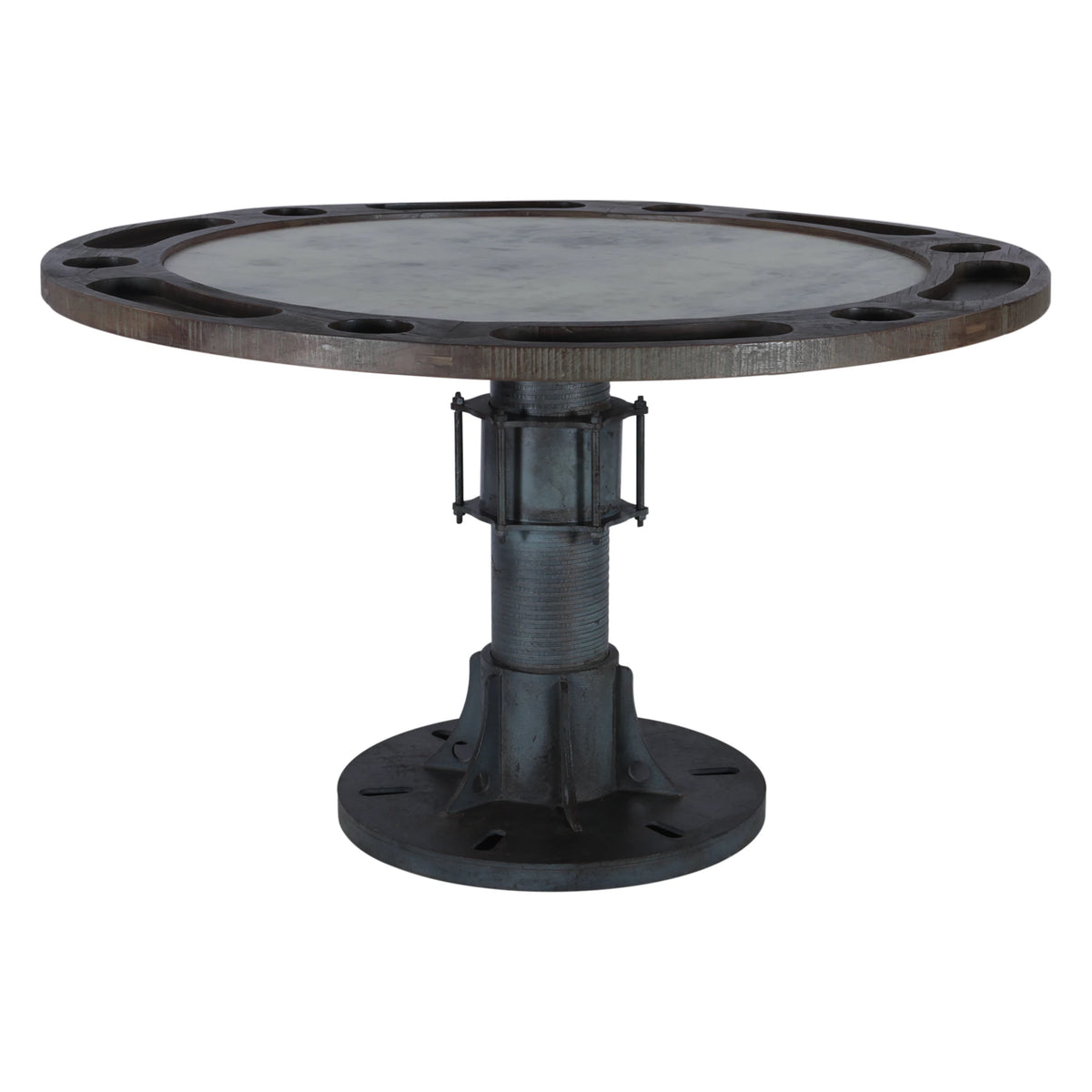 52" White Marble Poker Game Table (FEI-G-PKR52WM) By Home Trends Direct 