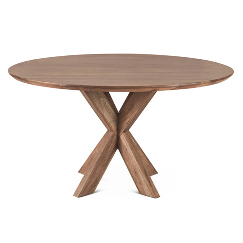 54" Weathered Acacia Round Dining Table (FTI-RD54WA) By Home Trends Direct