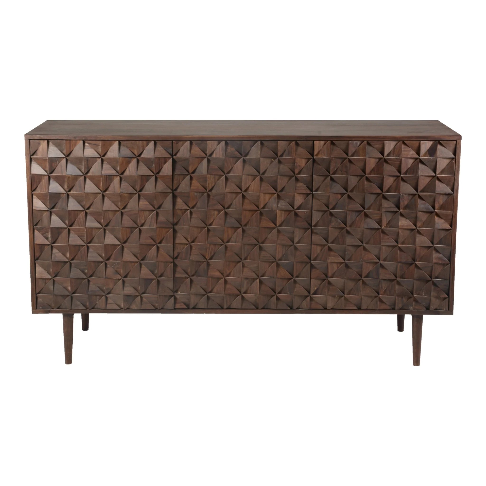 58" Sheesham Wood 3-Door Sideboard (BZ-1039-03) by Moe's Home Collection image 3