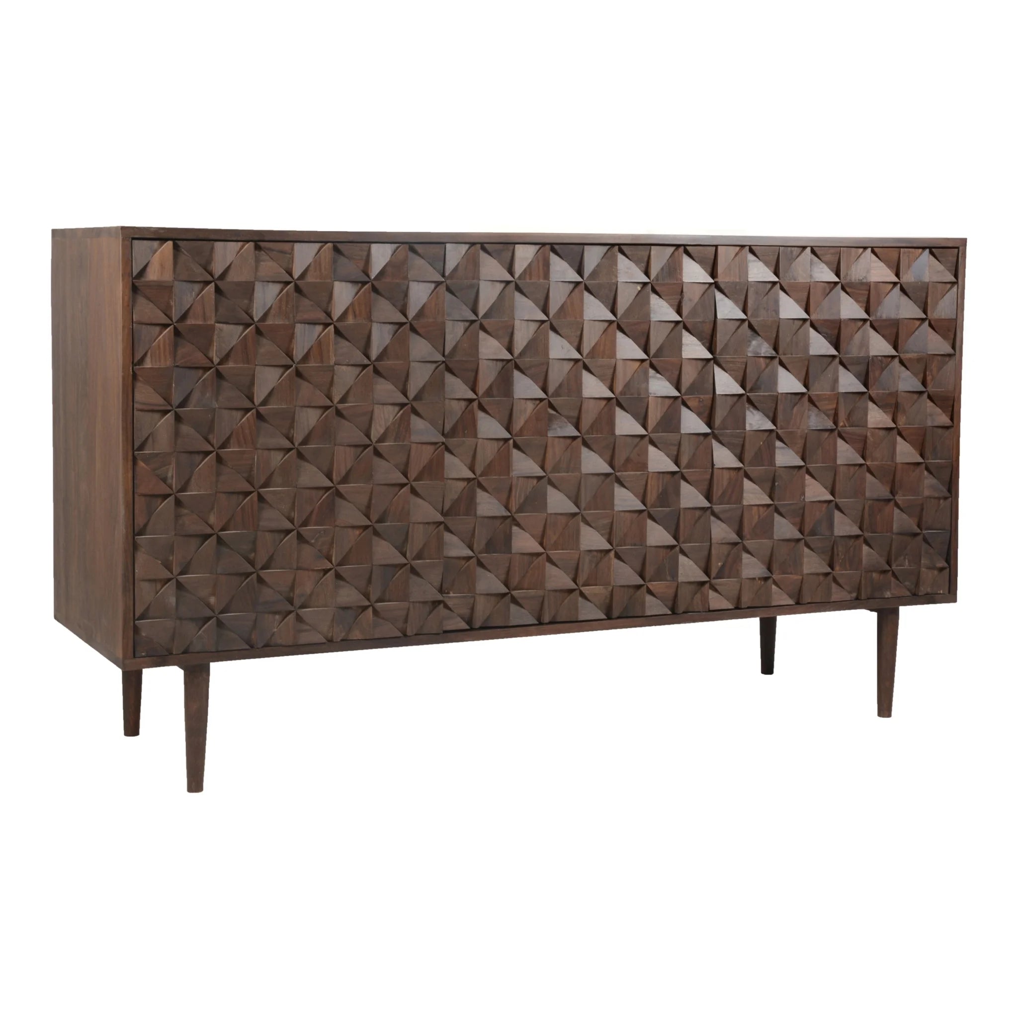 58" Sheesham Wood 3-Door Sideboard (BZ-1039-03) by Moe's Home Collection image 5