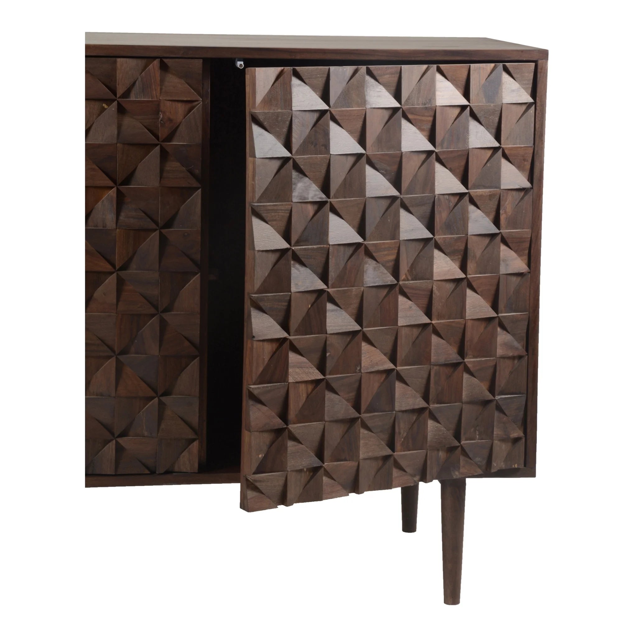 58" Sheesham Wood 3-Door Sideboard (BZ-1039-03) by Moe's Home Collection image 6