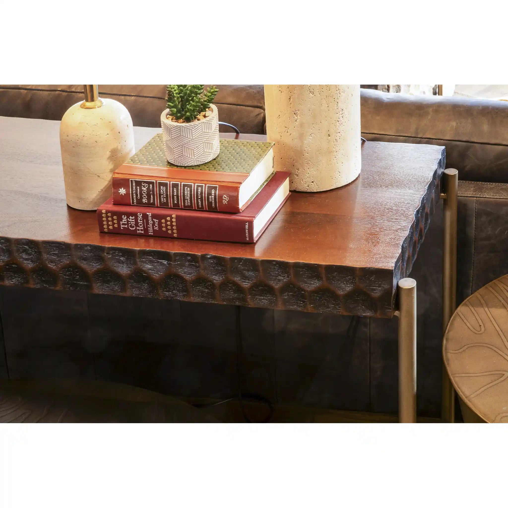 58" Two-Tone Mango Console Table (FSC-CN58TT) By Home Trends Direct 1
