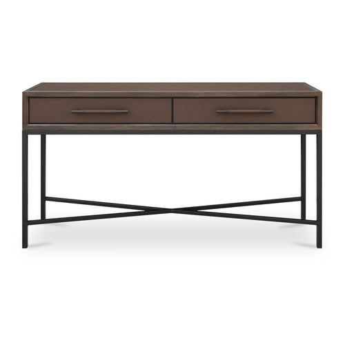 59" Brown Oak Console Table with 2 Drawers (VL-1029-20) by Moe's Home Collection