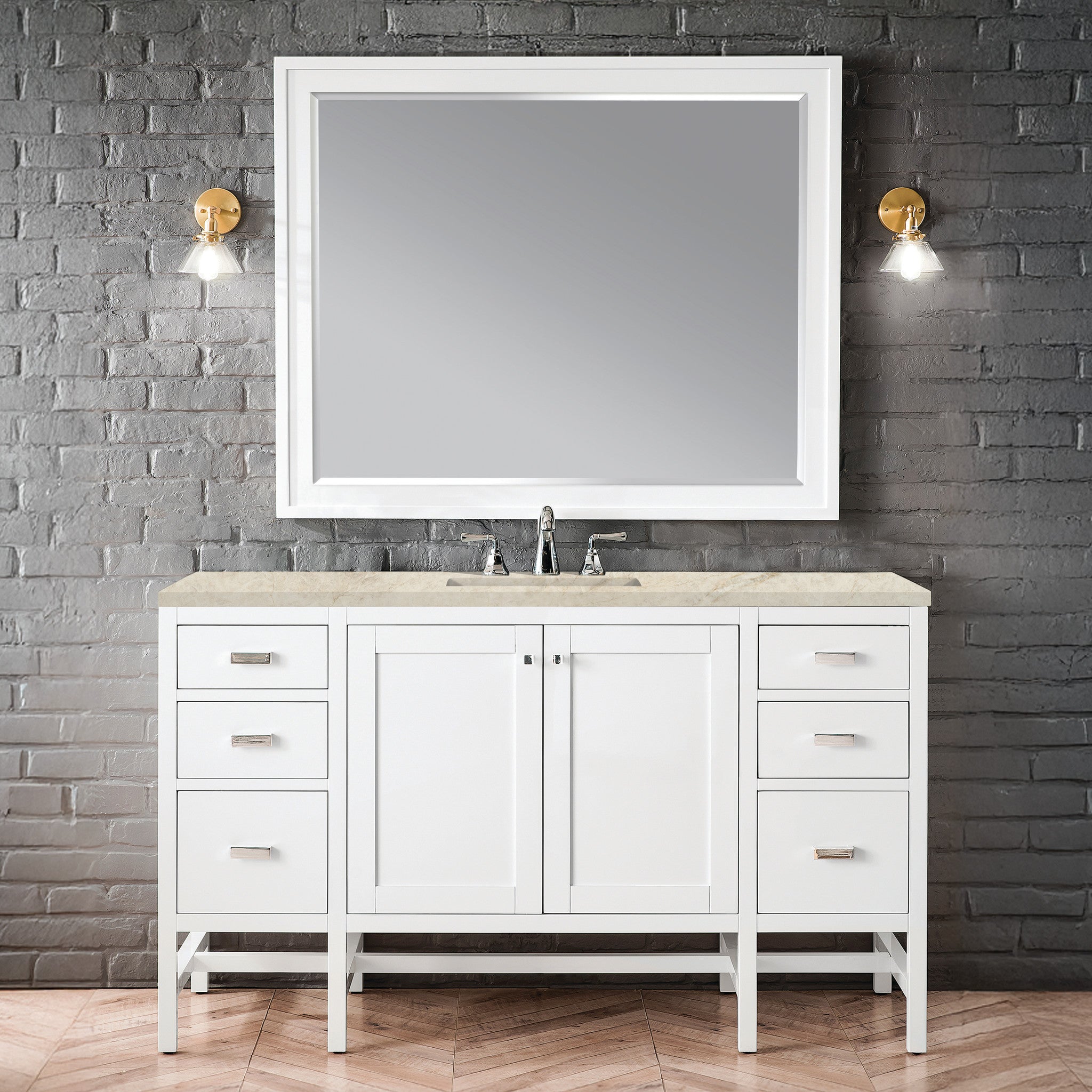 60-addison-single-vanity-cabinet-in-glossy-white-by-james-martin-vanities-e444-v60s-gw-tajnar-eclos-zero-silica image 1
