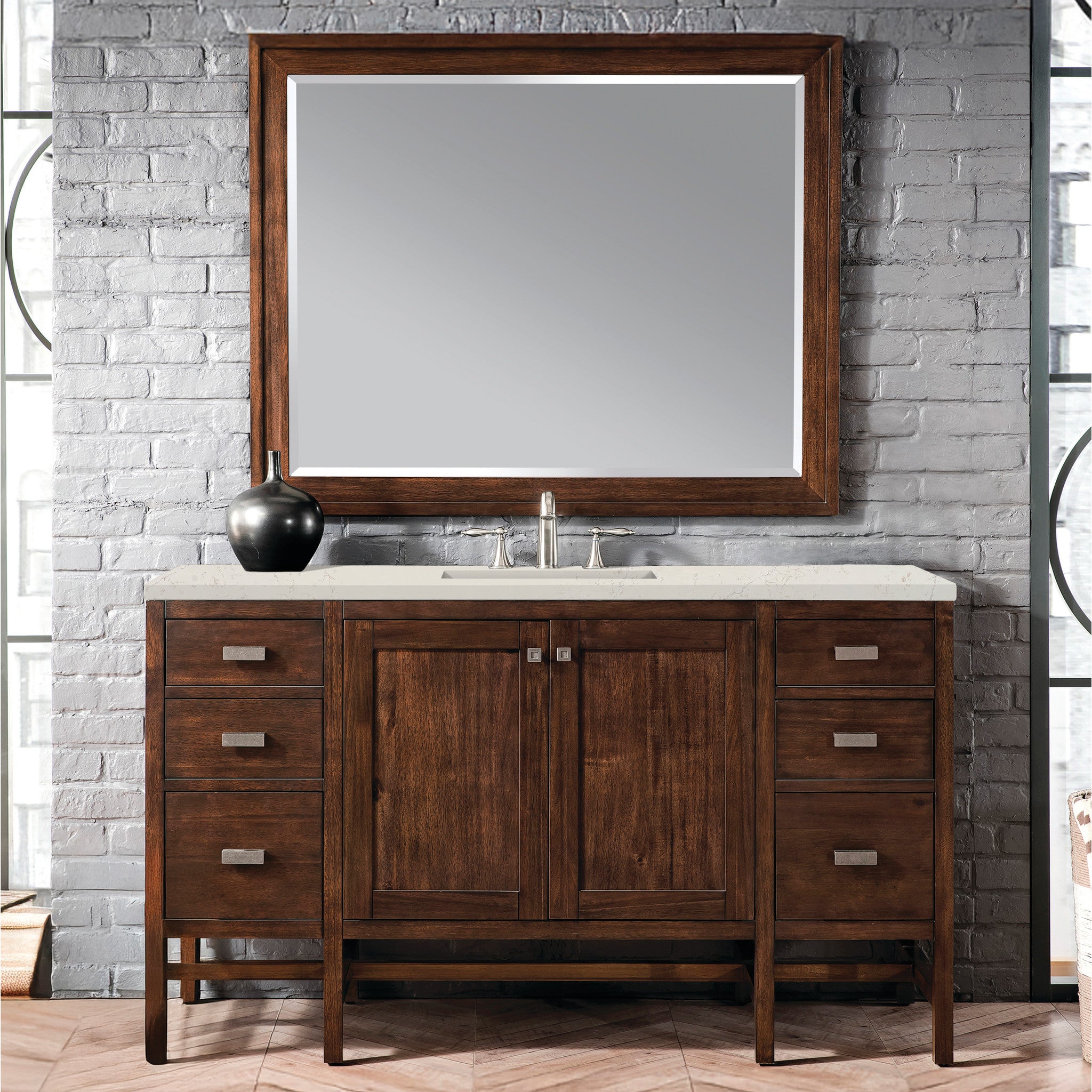 60-addison-single-vanity-cabinet-in-mid-century-acacia-by-james-martin-vanities-e444-v60s-mca-siberian-silestone image 1