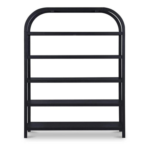 60" Black Arched Bookcase 80" (BC-1158-02) by Moe's Home Collection