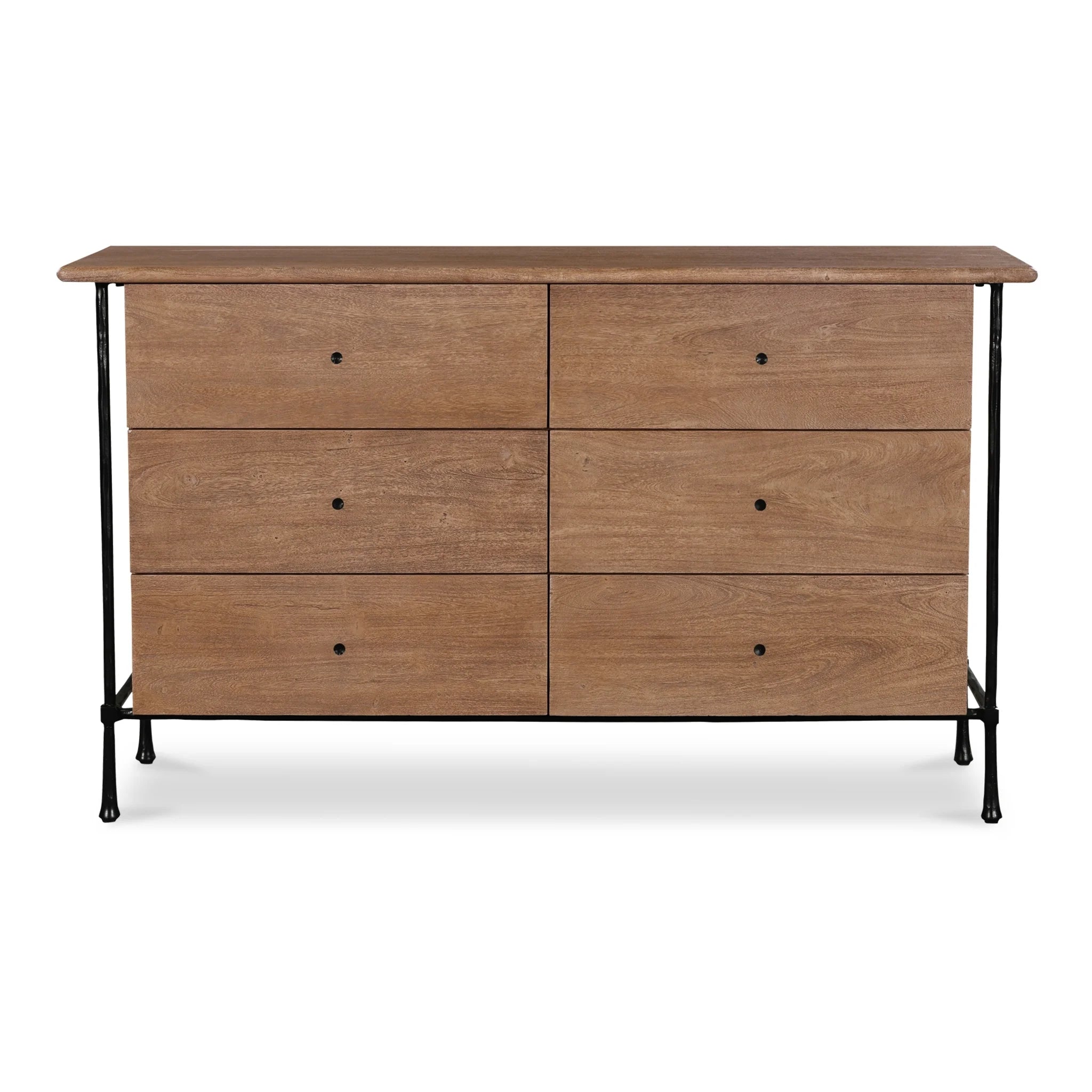 metal 6 drawer dresser Shipping Container Gray Metal 6 Drawer Dresser