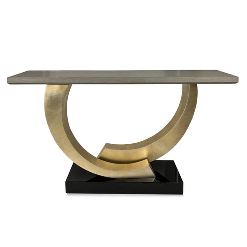 60" Halo Console Table -Silver by Ambella Home