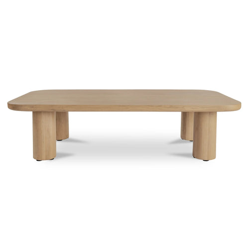 60" Natural Oak Rectangular Coffee Table