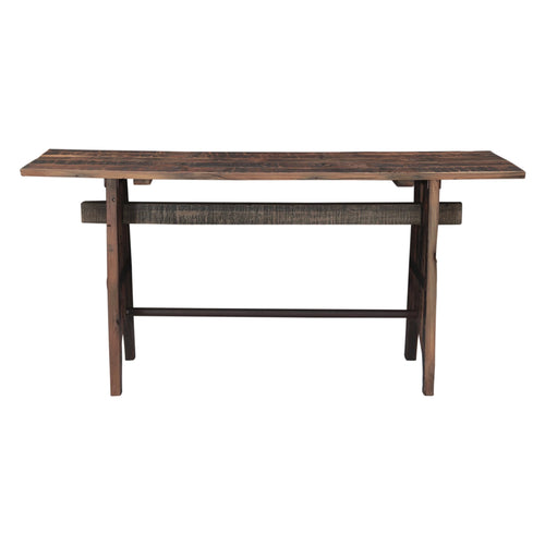 62" Reclaimed Teak Console Sofa Table for Entryway