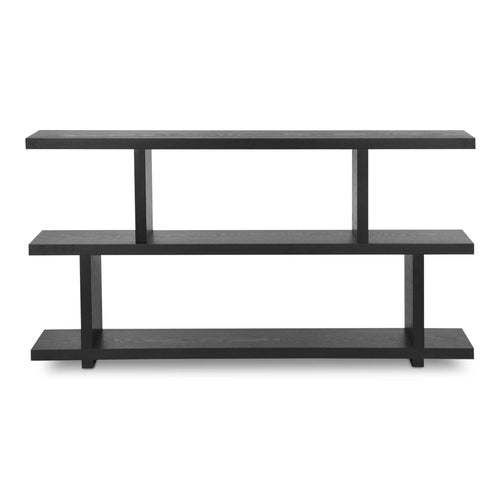 63" Black Ash 3-Shelf Display Unit (ER-1072-02) by Moe's Home Collection