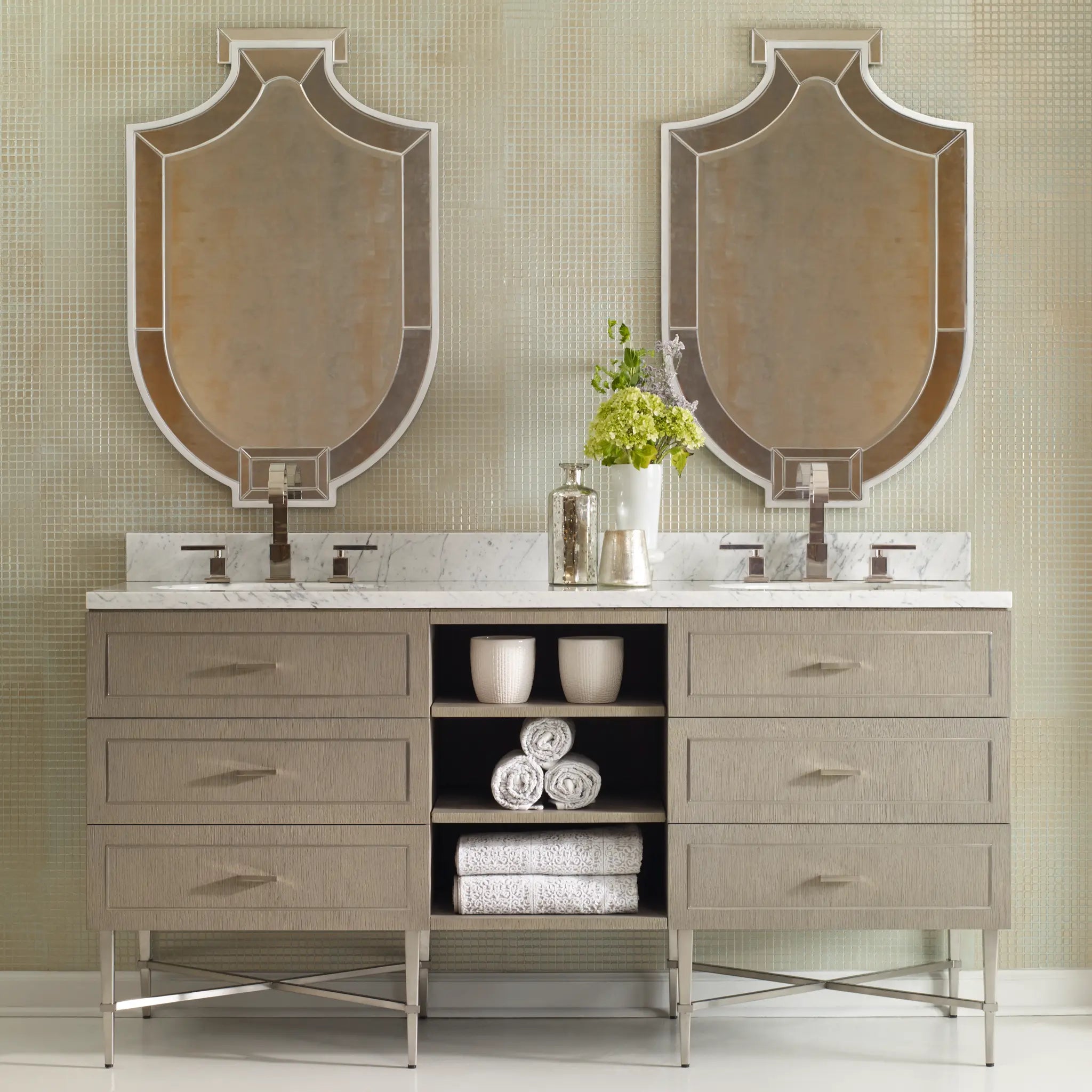 68" Woodbury Sink Chest - Warm Grey by Ambella Home image 6