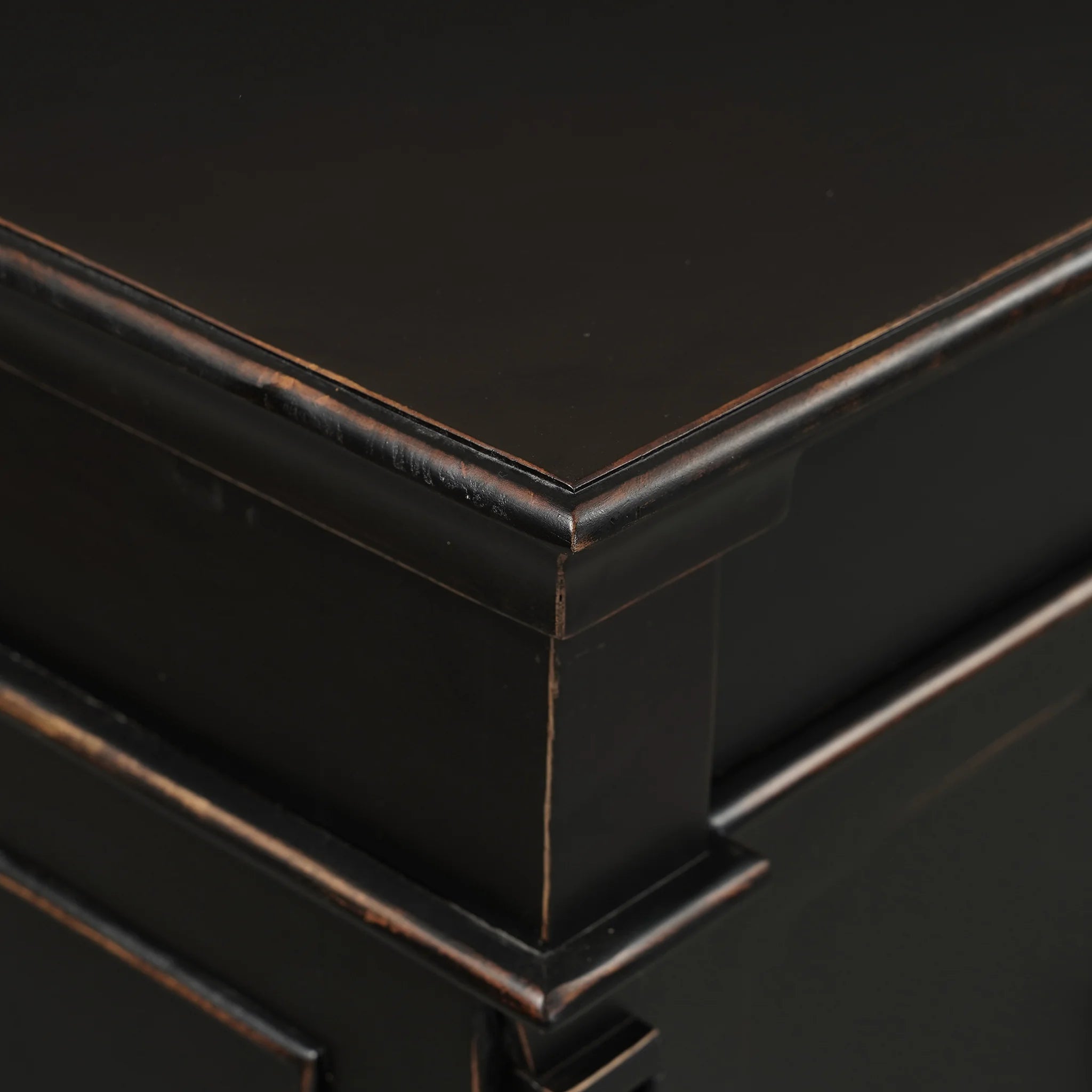 70" Distressed Black Mango Sideboard (FTUR-SB70DB) By Home Trends Direct 3