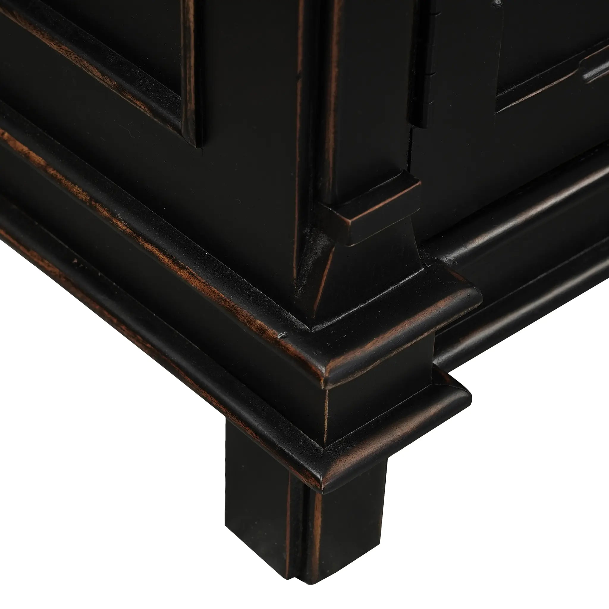 70" Distressed Black Mango Sideboard (FTUR-SB70DB) By Home Trends Direct 4