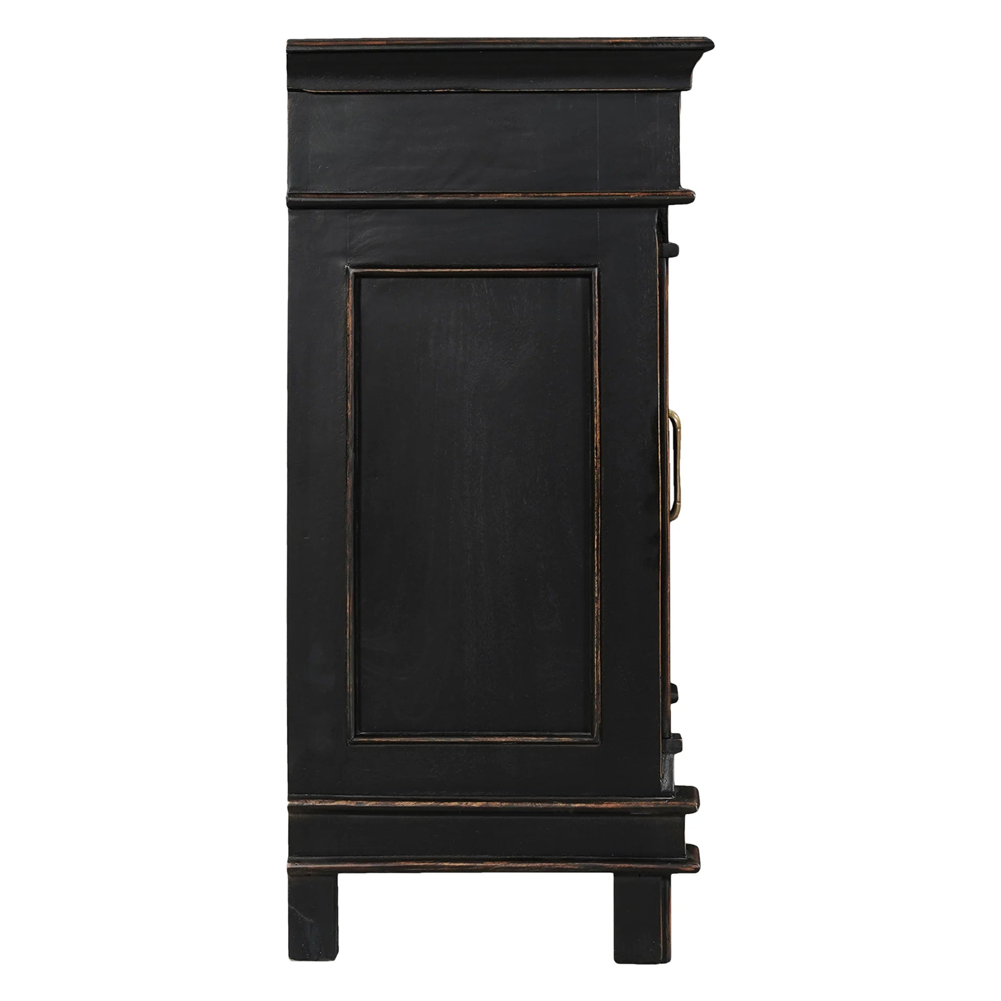 70" Distressed Black Mango Sideboard (FTUR-SB70DB) By Home Trends Direct 6