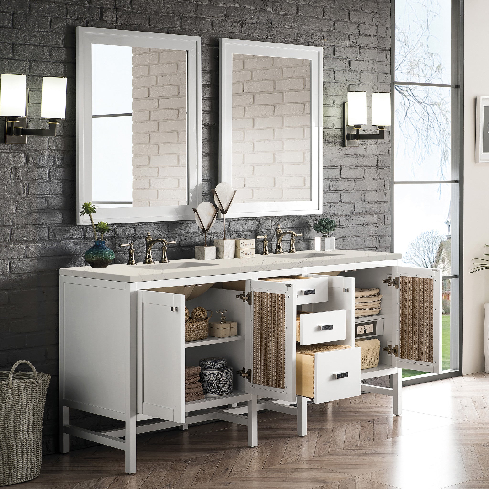 72-addison-double-vanity-cabinet-in-glossy-white-by-james-martin-vanities-e444-v72-gw-siberian-silestone image 2