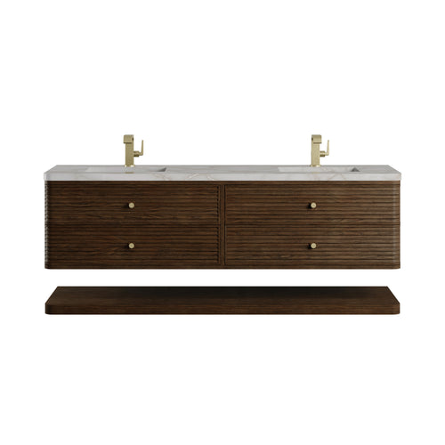 72" Allamari Double Vanity in Sable by James Martin Vanities
