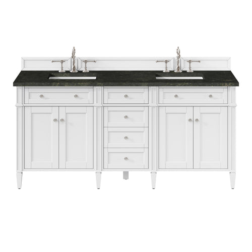 72" Brittany Double Vanity in Bright White Vanity by James Martin Vanities