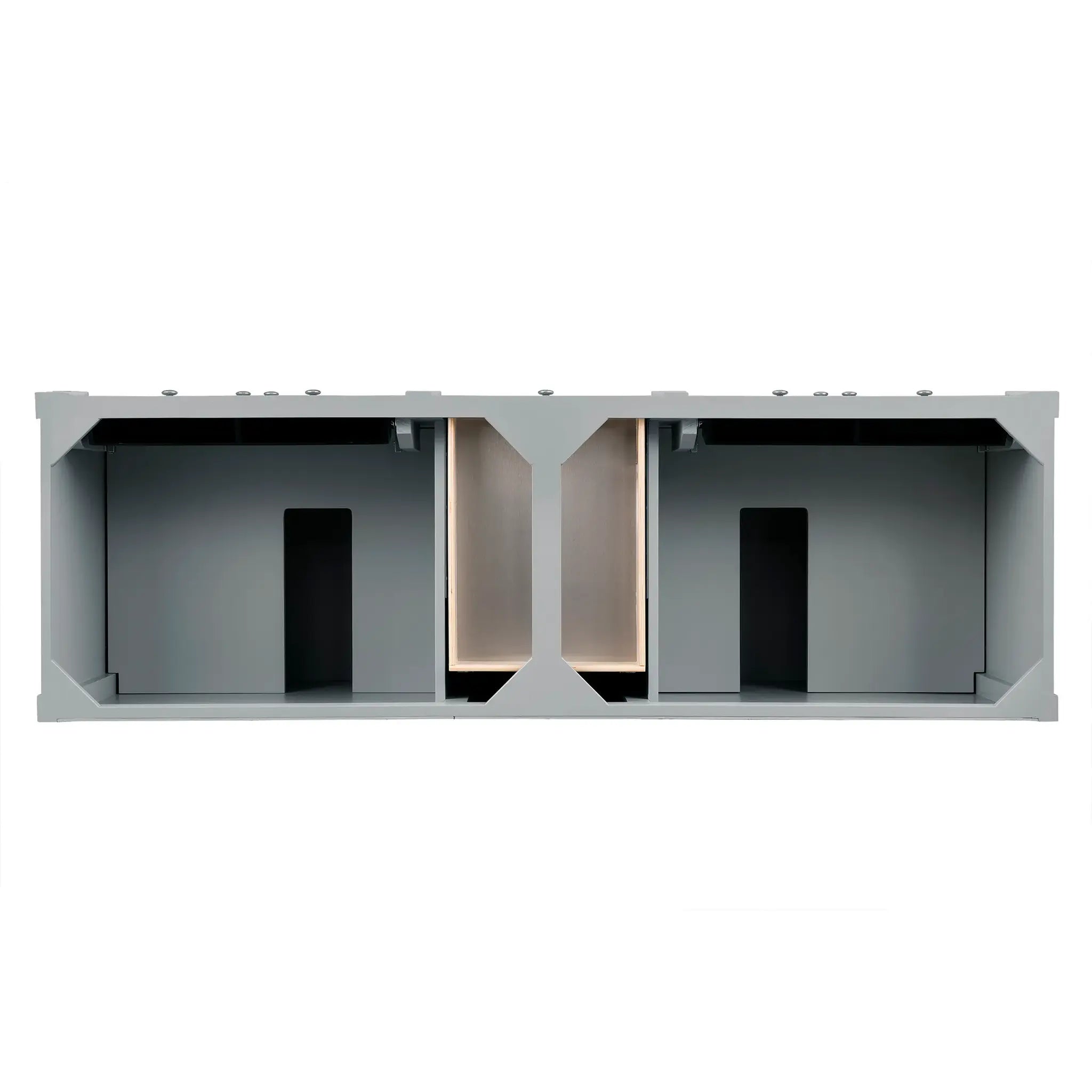 72" Brittany Double Vanity in Urban Gray-Cabinet Only-Not Available image 1