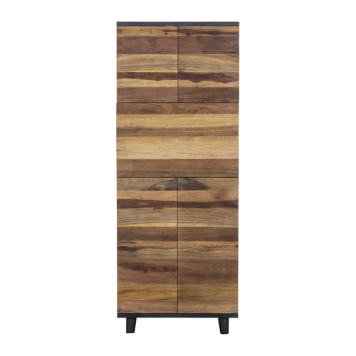 72" Tall Natural Acacia Bar Cabinet (FSF-BC72NA) By Home Trends Direct