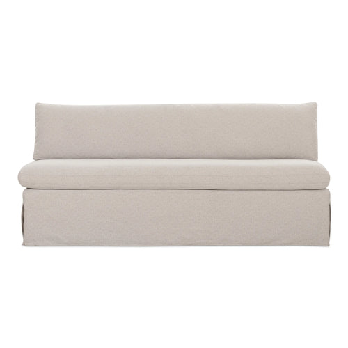 73" Beige Slipcovered Dining Banquette (OA-1052-34) by Moe's Home Collection