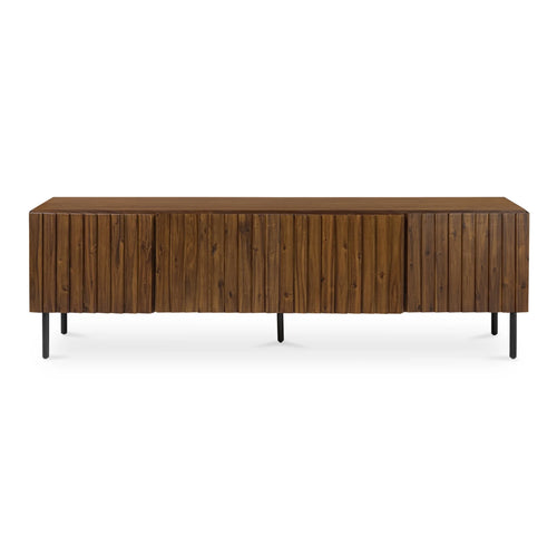 74" Brown Acacia TV Console with Acacia Legs (JU-1011-03) by Moe's Home Collection