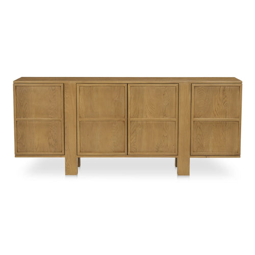 74" Brown Oak 4-Door Sideboard (RP-1063-03) by Moe's Home Collection