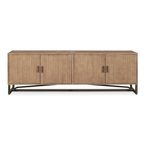 79" Reclaimed Pine Media Console with Steel Base (FR-1047-23) by Moe's Home Collection
