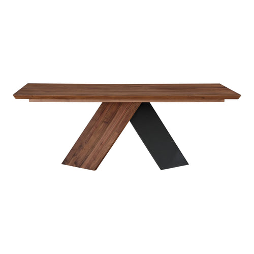 80" Brown Wood Rectangular Dining Table