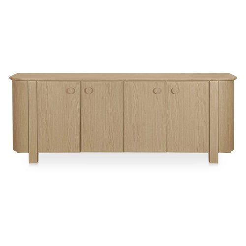 90" Natural Oak Sideboard Credenza