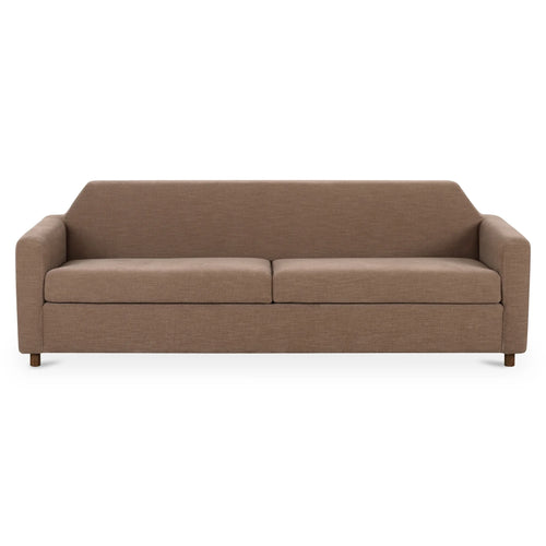 92" Light Brown Upholstered Sofa