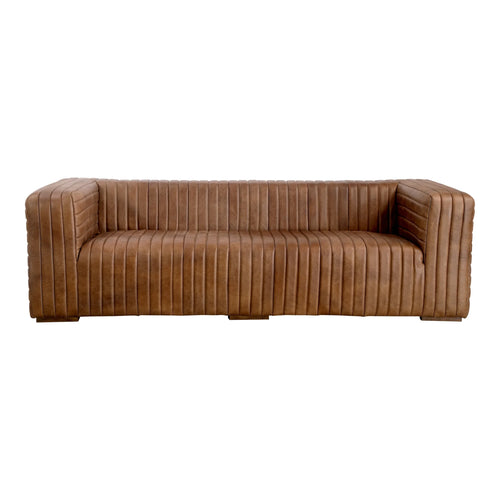 95" Brown Leather Sofa (PK-1009-14) by Moe's Home Collection