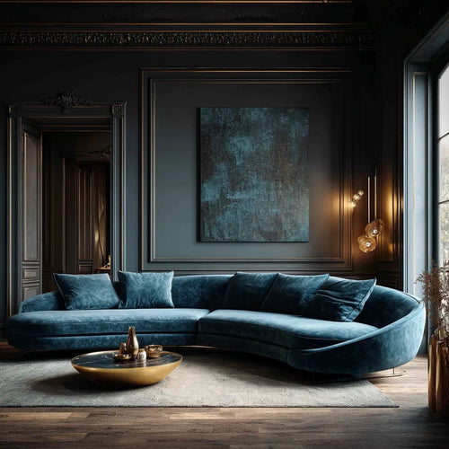 Art Deco sectional sofa