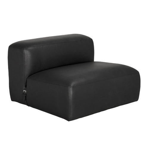 Augustus Modular Sofa Middle in Matte Black by Noir (LEA-AS003B)